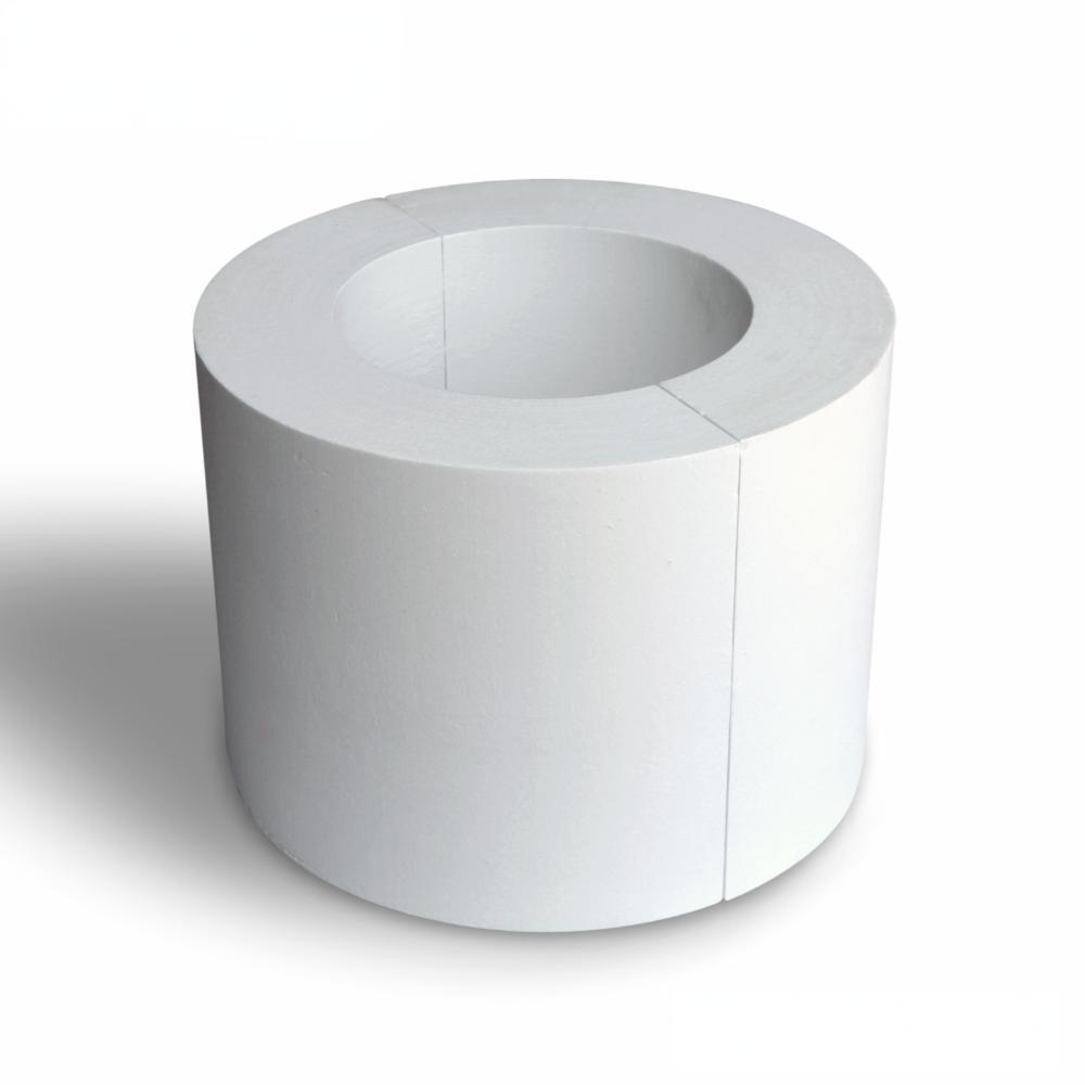 High-temperature ceramic fiber tubes