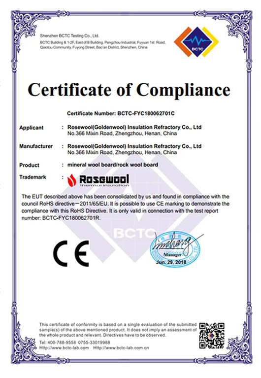 Compliance Certificate