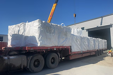 Rock wool board packaging and shipment