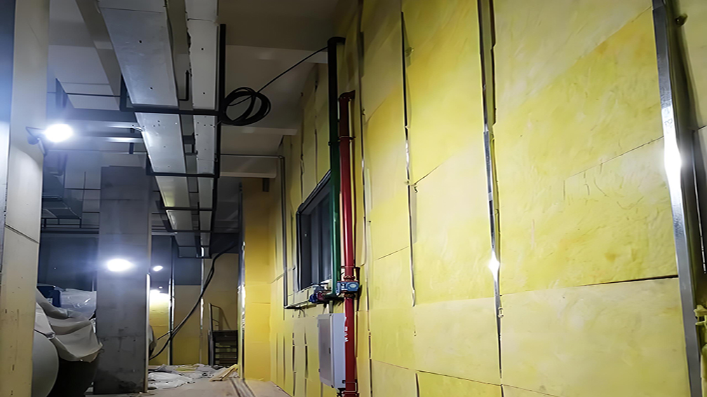 Used to reduce heat loss and noise transmission in residential and commercial walls.